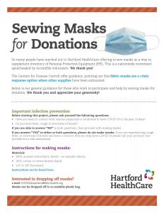 Sewing Masks for Donations